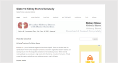 Desktop Screenshot of kidneystoneremovalathome.com