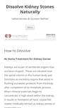 Mobile Screenshot of kidneystoneremovalathome.com